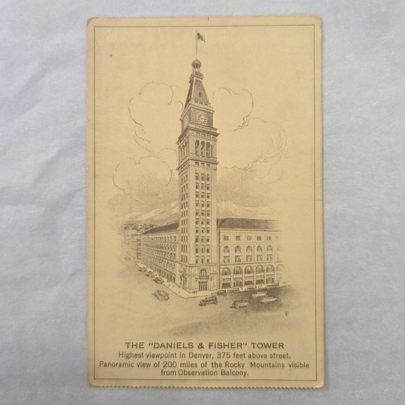Other - Vintage Daniel And Fisher Tower Dept Store Denver Advertising Postcard